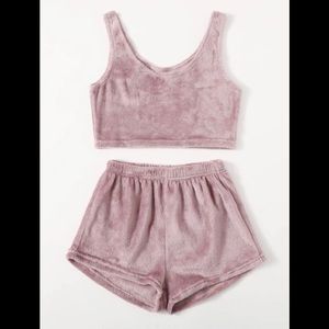 🆕 Flannel Solid Lounge Set